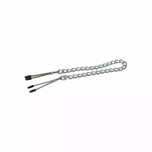 Sextreme Metalen-Borstketting Met Tepelklemmen 42cm 3 Sextreme Metalen-Borstketting Met Tepelklemmen 42cm - Afbeelding 3