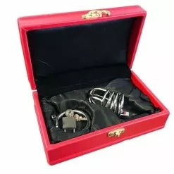 Spartan Steel RVS Peniskooi Met Hangslot -Lingerie Setjes Verkoopwinkel 133940 4