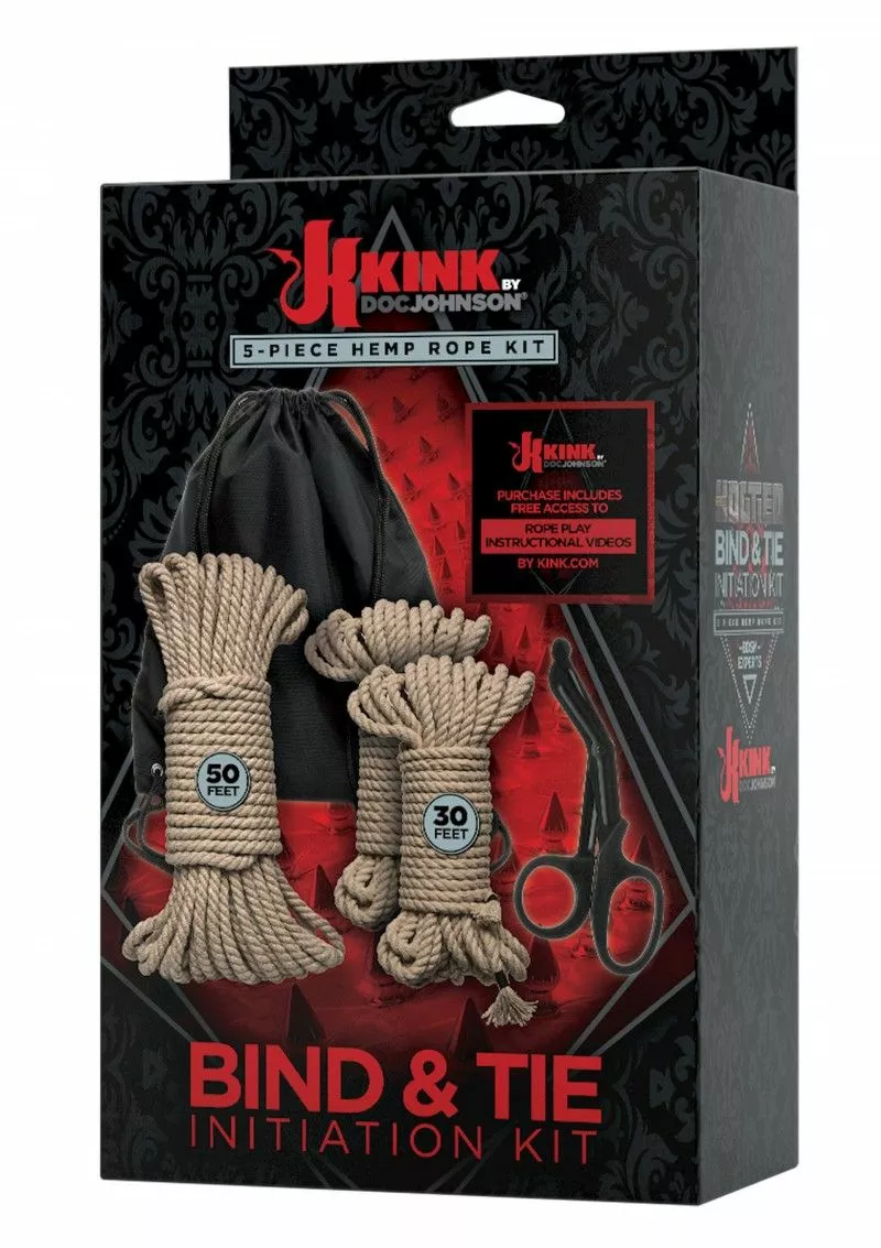 Kink By Doc Johnson Kink Bind & Tie - 5-delige Bondage Kit 2 Kink By Doc Johnson Kink Bind & Tie - 5-delige Bondage Kit - Afbeelding 2