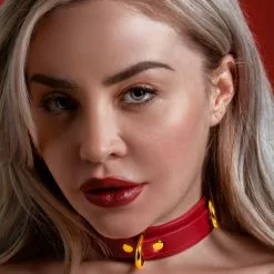 D-Ring Halsband Deluxe - Taboom 9 D-Ring Halsband Deluxe - Taboom -Lingerie Setjes Verkoopwinkel 17153 red 03