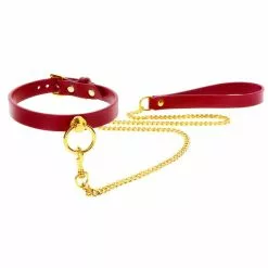 Halsband Met Ketting Taboom - Rood