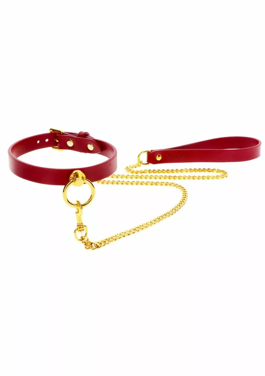 Halsband Met Ketting Taboom - Rood 1 Halsband Met Ketting Taboom - Rood