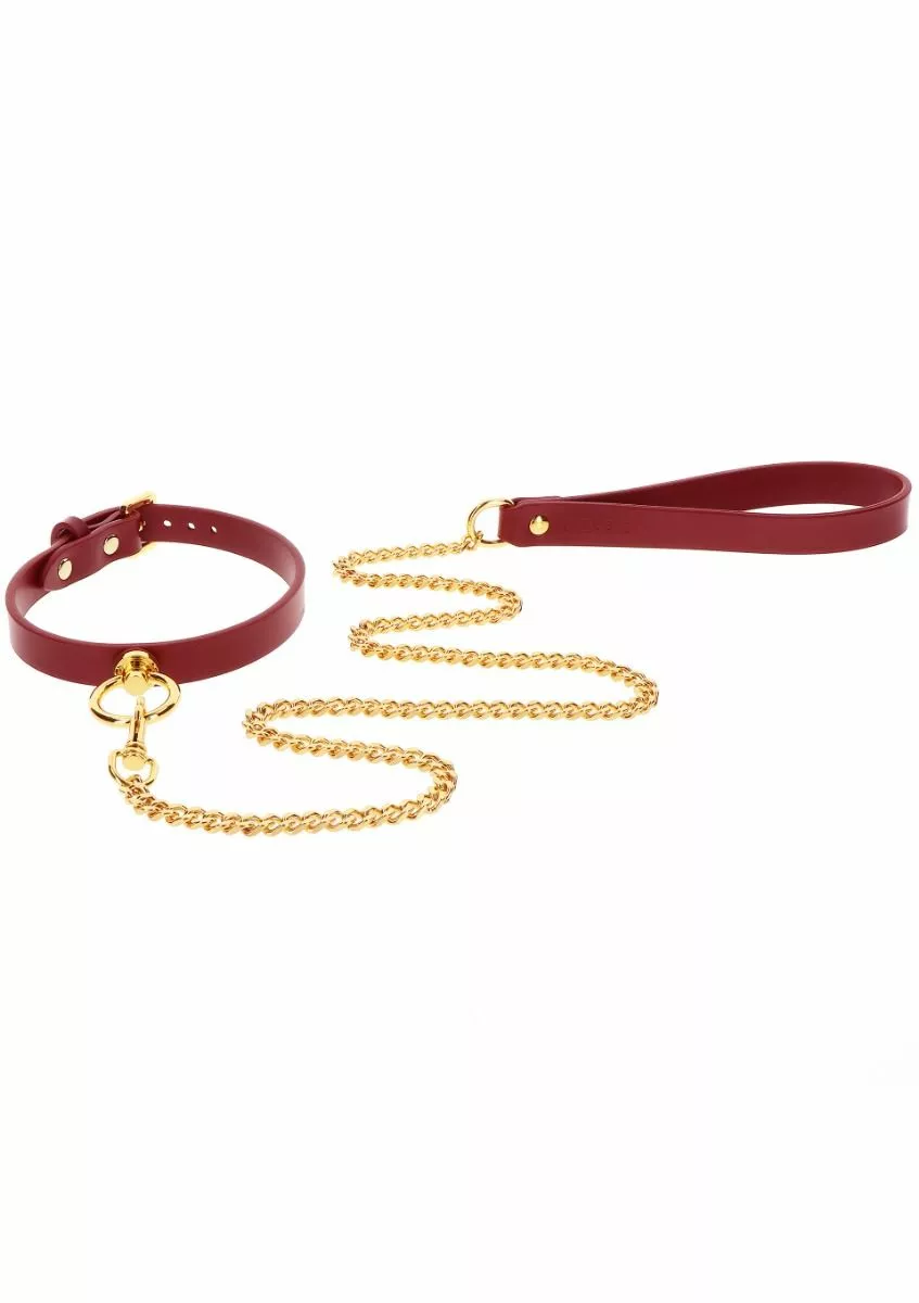 Halsband Met Ketting Taboom - Rood 4 Halsband Met Ketting Taboom - Rood - Afbeelding 4