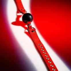 Zado Leren Verstelbare Mondknevel -Lingerie Setjes Verkoopwinkel 20200923101 rode mondknevel 1