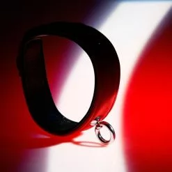 Zado Lederen Rode Halsband Met Ring -Lingerie Setjes Verkoopwinkel 20300803101 rode leren halsband 2