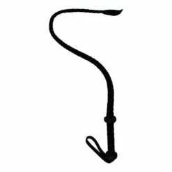 Zado Zwarte Gevlochten Zweep