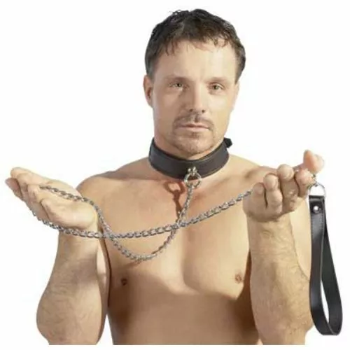 Zado Aanlijnketting Met Lederen Polsband 2 Zado Aanlijnketting Met Lederen Polsband - Afbeelding 2