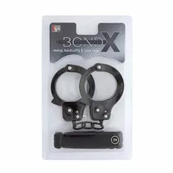 Dreamtoys BondX Metalen Handboeien En Liefdes Touw (3m)