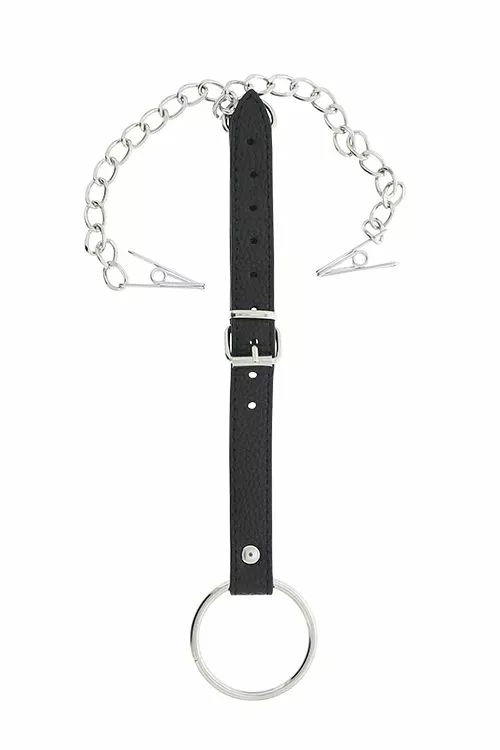 Dreamtoys Blaze Cockring Met Tepelklemmen 1 Dreamtoys Blaze Cockring Met Tepelklemmen