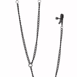 Dreamtoys Deluxe Tepels En Clitoris Klemmen - Zwart