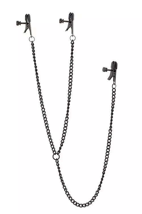 Dreamtoys Deluxe Tepels En Clitoris Klemmen - Zwart 1 Dreamtoys Deluxe Tepels En Clitoris Klemmen - Zwart