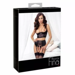 Abierta Fina Lovely Satin Set-75B/S -Lingerie Setjes Verkoopwinkel 22212841231 verp