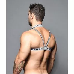 Andrew Christian Master Harnas - Zwart/Wit -Lingerie Setjes Verkoopwinkel 3170 harness jan 03 1