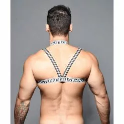 Andrew Christian Master Harnas - Zwart/Wit -Lingerie Setjes Verkoopwinkel 3170 harness jan 04