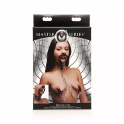 Master Series Mond Spreider Met Tepel Klemmen 5 Master Series Mond Spreider Met Tepel Klemmen -Lingerie Setjes Verkoopwinkel af217 tepelklemmen mondspreider