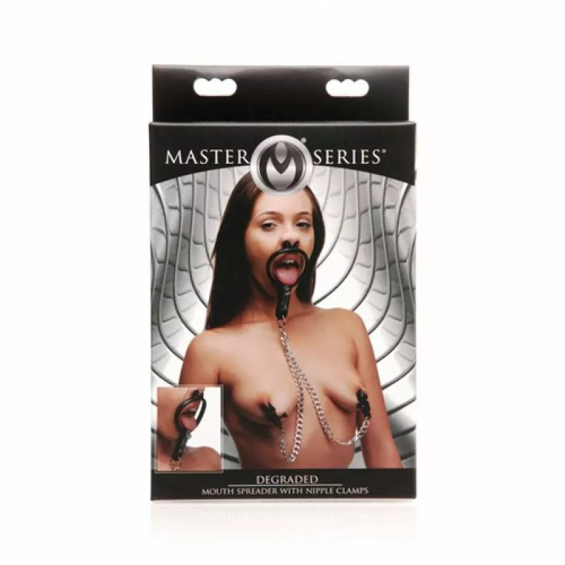 Master Series Mond Spreider Met Tepel Klemmen 3 Master Series Mond Spreider Met Tepel Klemmen - Afbeelding 3