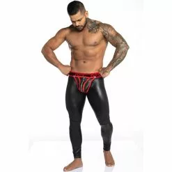 GIGO Leggings Zipper - Fetiche Red-S