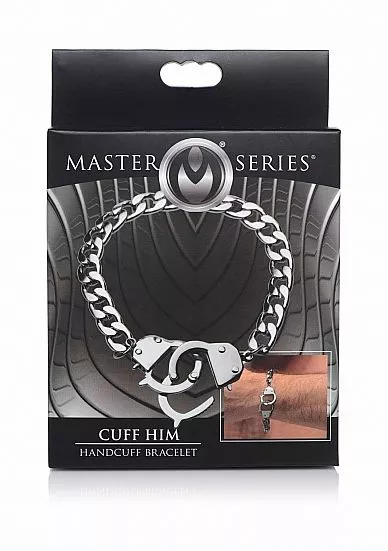 Master Series Armband Cuff Him Handcuff - Zilver 3 Master Series Armband Cuff Him Handcuff - Zilver - Afbeelding 3