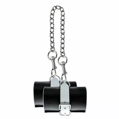 Bad Romance Leren Boeien Met Metalen Ketting 2 Bad Romance Leren Boeien Met Metalen Ketting - Afbeelding 2