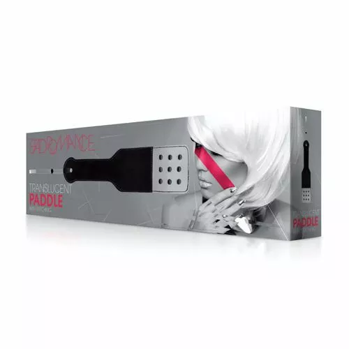 Bad Romance Zwart Witte Paddle Met Stiksels 2 Bad Romance Zwart Witte Paddle Met Stiksels - Afbeelding 2