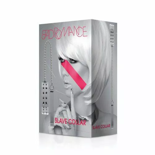 Bad Romance Witte Halsband Met Metalen Spikes En Riem 3 Bad Romance Witte Halsband Met Metalen Spikes En Riem - Afbeelding 3