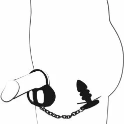 Black Velvets Ball Cage Met Buttplug -Lingerie Setjes Verkoopwinkel ball cage met buttplug 12