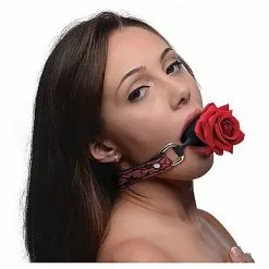 XR Brands Ballgag Met Roos -Lingerie Setjes Verkoopwinkel ballgag met roos 3