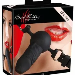 Bad Kitty Ball Gag Penisvorm - Zwart 5 Bad Kitty Ball Gag Penisvorm - Zwart -Lingerie Setjes Verkoopwinkel ballgag penisvorm zwart verpakking