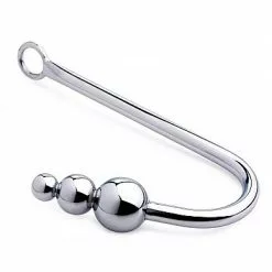 Master Series Beaded Anal Hook - Zilver