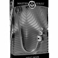 Master Series Beaded Anal Hook - Zilver -Lingerie Setjes Verkoopwinkel beaded anal hook zilver verpakt