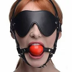 STRICT Blinddoek Harnass Met Rode Ballgag