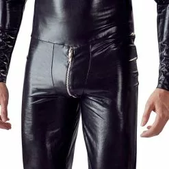 Fetish Collection Bodysuit Met Masker - Zwart-M -Lingerie Setjes Verkoopwinkel bodysuit met masker zwart pouch