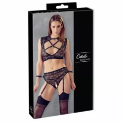 Cottelli Collection Bondage Jarretel Set Van Kant - Zwart-S 11 Cottelli Collection Bondage Jarretel Set Van Kant - Zwart-S -Lingerie Setjes Verkoopwinkel bondage jarretel set van kant zwart6
