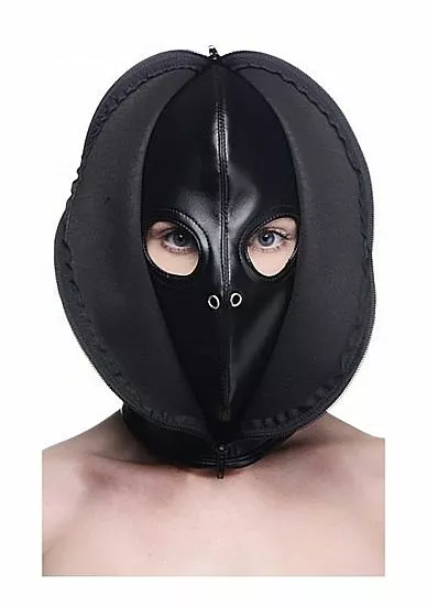 XR Brands Bondage Masker Zip Front 1 XR Brands Bondage Masker Zip Front