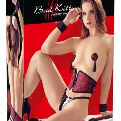 Bad Kitty Bondage Set Asia - Zwart / Rood 12 Bad Kitty Bondage Set Asia - Zwart / Rood -Lingerie Setjes Verkoopwinkel bondage set asia zwart rood