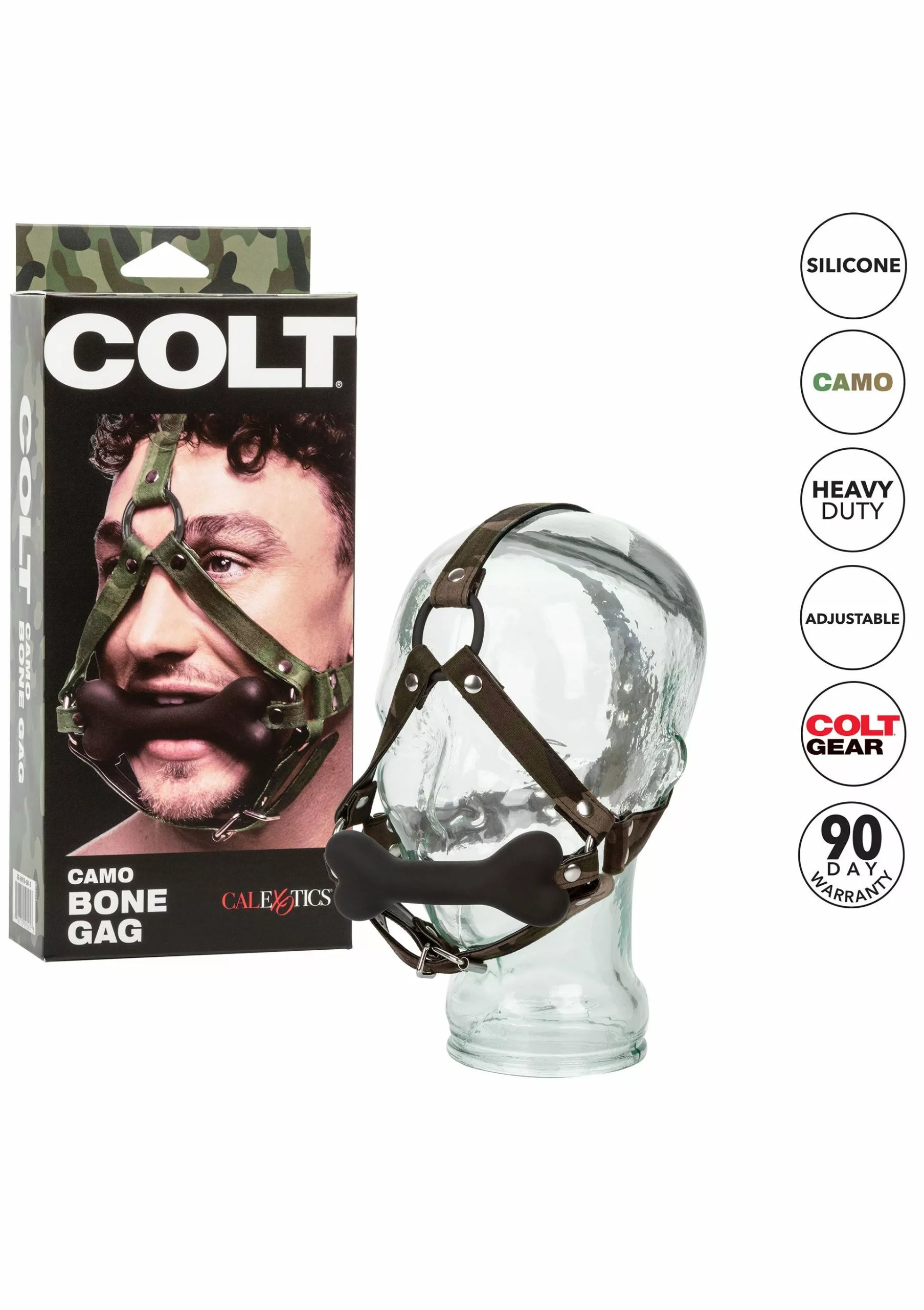 Colt Bone Gag - Camouflage 5 Colt Bone Gag - Camouflage - Afbeelding 5