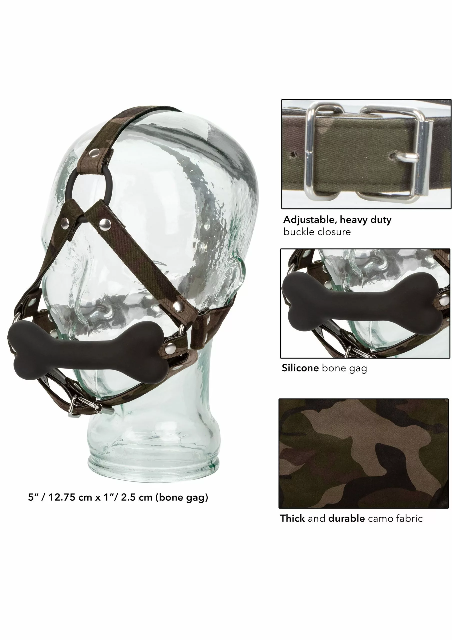 Colt Bone Gag - Camouflage 4 Colt Bone Gag - Camouflage - Afbeelding 4