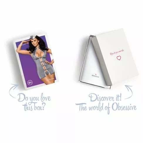 Obsessive Verleidelijk Stewardess Kostuum-S/M 7 Obsessive Verleidelijk Stewardess Kostuum-S/M - Afbeelding 7