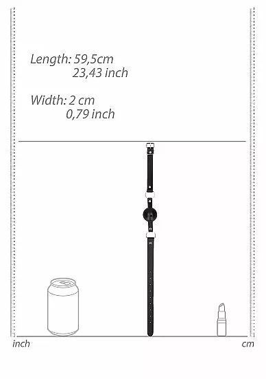 Ouch! Breath Ball Gag - Zwart 5 Ouch! Breath Ball Gag - Zwart - Afbeelding 5