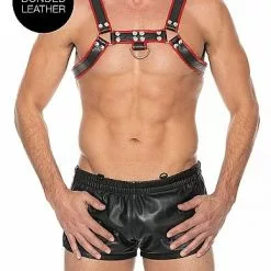 Ouch! Buckle Bulldog Harness - Rood-S / M