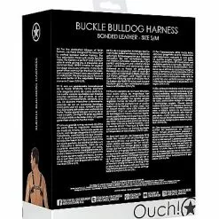Ouch! Buckle Bulldog Harness - Zwart-S / M -Lingerie Setjes Verkoopwinkel buckle bulldog harness s m zwart ak