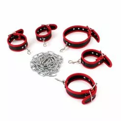 BLACK LABEL Budget Body Restraints Set Zwart En Rood