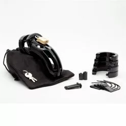 CB-X The Curve Chastity Cage - Zwart -Lingerie Setjes Verkoopwinkel cb x the curve chastity cage zwart los