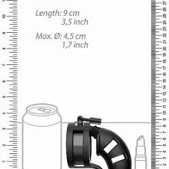 Shots - Mancage Chastity Cage Model 18 - 3.5 - Met Ballsplitter -Lingerie Setjes Verkoopwinkel chastity cage model 18 3 5 met ballsplitter afm