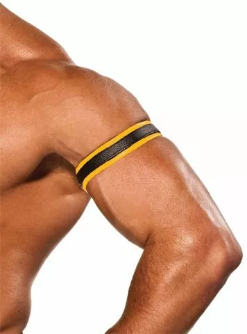 Colt Biceps Band - Zwart / Geel 1 Colt Biceps Band - Zwart / Geel