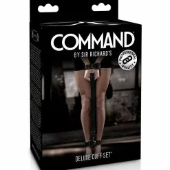 Sir Richard's Command Deluxe Cuff Set - Zwart 11 Sir Richard's Command Deluxe Cuff Set - Zwart -Lingerie Setjes Verkoopwinkel command deluxe cuff set zwart verpakt