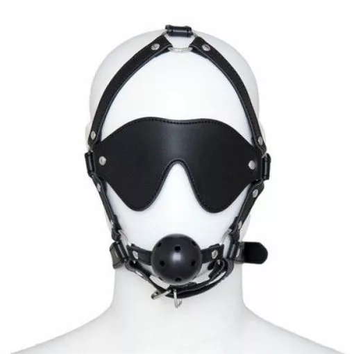 Toyz4lovers Compleet Hoofd Harnas Met Ballgag En Blinddoek -Lingerie Setjes Verkoopwinkel compleet hoofd harnas met ballgag en blinddoek vk