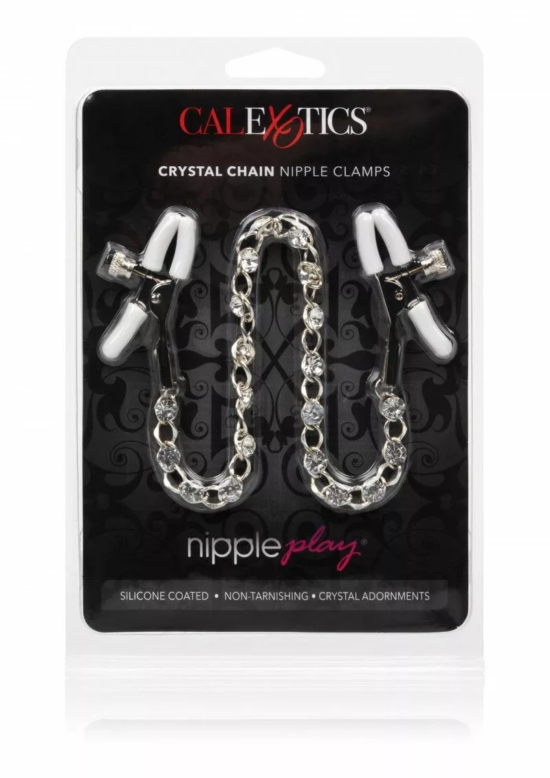 California Exotic Crystal Chain Nipple Clamps 2 California Exotic Crystal Chain Nipple Clamps - Afbeelding 2