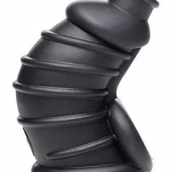 Master Series Donkere Kamer Siliconen Kuisheidskooi - Zwart