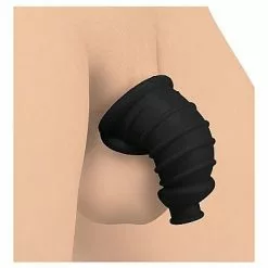 Master Series Donkere Kamer Siliconen Kuisheidskooi - Zwart -Lingerie Setjes Verkoopwinkel donkere kamer siliconen kuisheidskooi 3